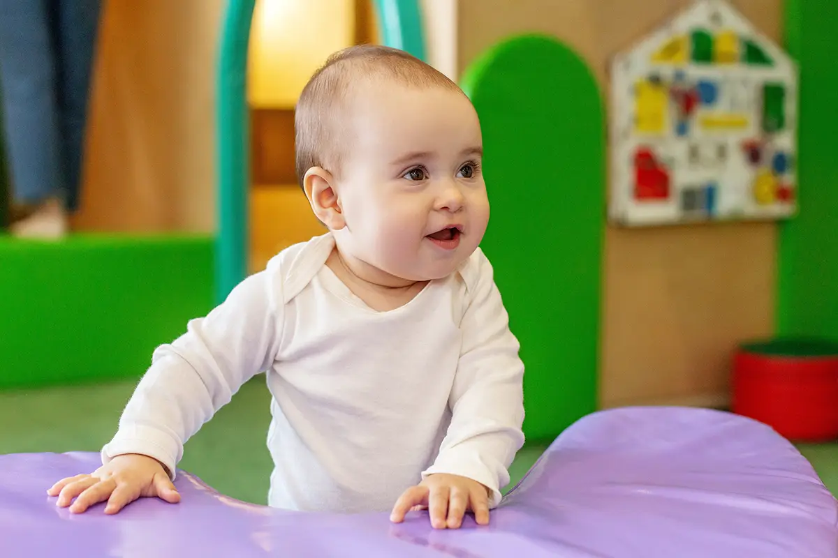 Photo of baby standing