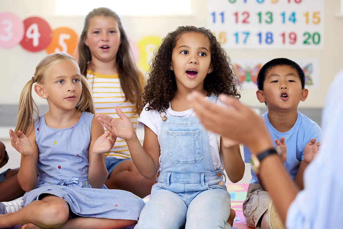 Photo of kids in classroom