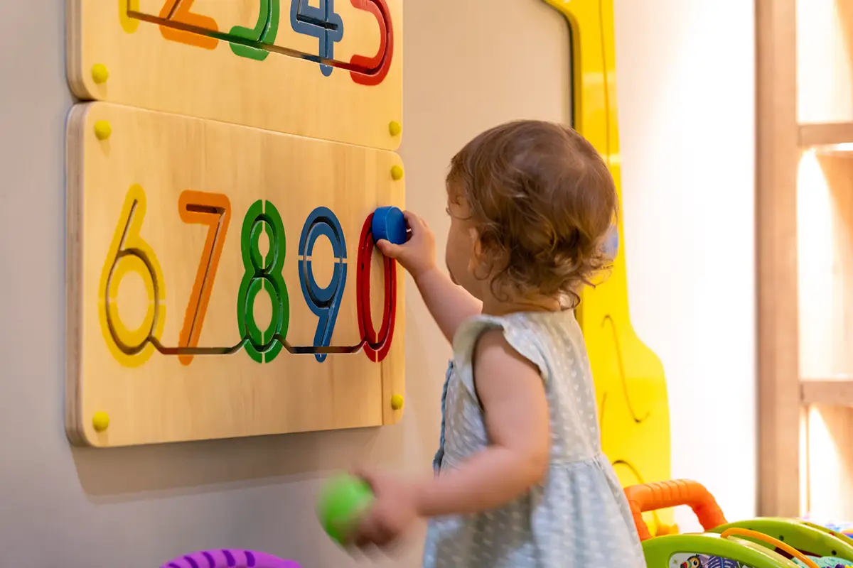 Photo of girl counting